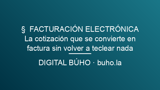 La cotización que se convierte en factura sin volver a teclear nada