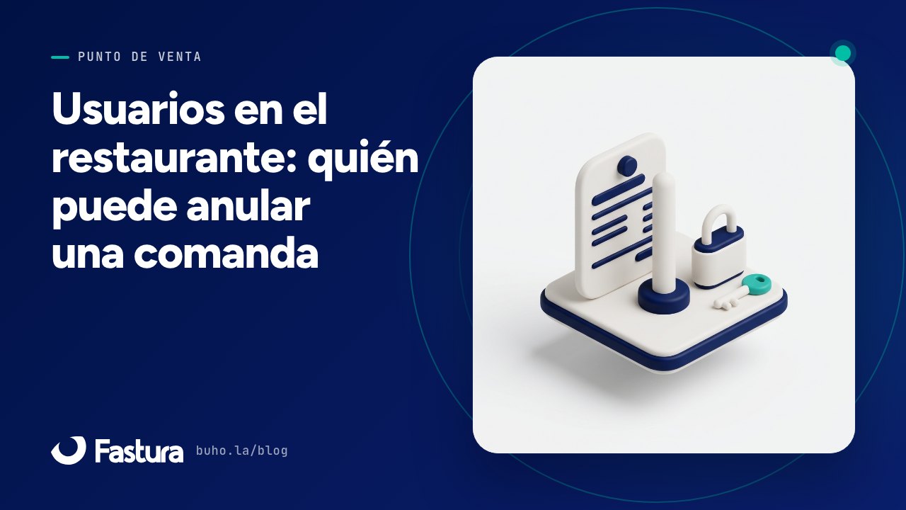 Usuarios en el restaurante: quién puede anular una comanda
